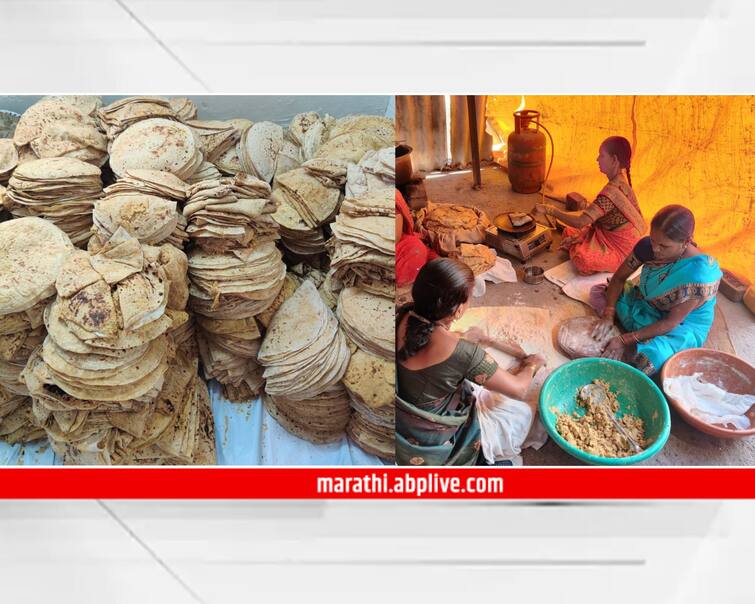 maharashtra news nashik news ashadhwari Amras, puranpoli food for sant nivruttinath palkhi dindi at Kundewadi of Sinnar Sant Nivruttinath Palkhi : सिन्नरच्या कुंदेवाडीत दिवाळी, वारकऱ्यांसाठी 250 लीटर गुळवणी, 5 हजार पुरणपोळ्यांचे जेवण 