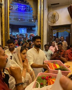 Vicky Kaushal And Sara Ali Khan Visit Siddhivinayak Temple After 'Zara Hatke Zara Bachke' Success