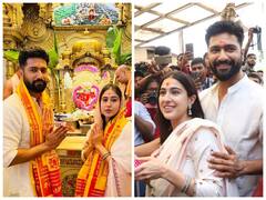 Vicky Kaushal And Sara Ali Khan Visit Siddhivinayak Temple After 'Zara Hatke Zara Bachke' Success