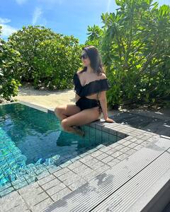 Sunny Leone Shares 'No Filter' Photos From Maldives In A Black Monokini