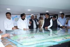 शिंदे, फडणवीसांकडून नवी मुंबई विमानतळाची हवाई पाहणी, आगामी निवडणुकांपूर्वी  कामाचा सपाटा