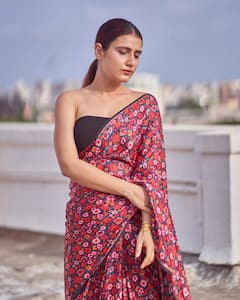Fatima Sana Shaikh Emits Summer Vibes In A Floral Saree - SEE PICS