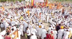 Sant Nivruttinath Palkhi : 'अश्‍व दौडले रिंगणी, होता टाळ-मृदंगाचा ध्वनी', सिन्नरच्या दातलीत नाथांच्या अश्वाचा गोल रिंगण सोहळा!