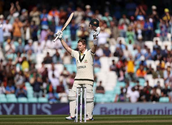 By reaching the three-figure score on Day 2, Smith equaled Joe Root's record of most Test hundreds against India.