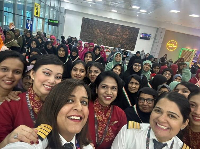 Haj: Air India Express Operates India’s First All-Women Flight To Jeddah