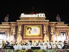 IN PICS: DMK Celebrates Centenary Of Late CM Karunanidhi At Chennai's Binny Mills