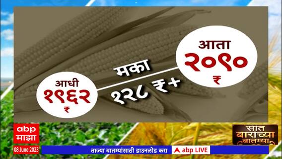 Saat Barachya Batmya 712 : एमएसपीला केंद्रीय मंत्रीमंडळाची मंजुरी  : 08 जून 2023 : ABP Majha