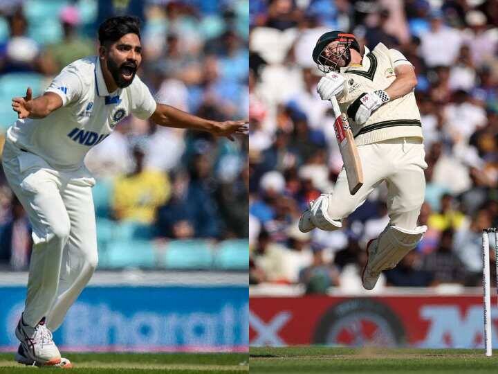 WTC Final 2023 India vs Australia Mohammed Siraj Gets Travis Head With Short Ball WTC Final: शॉर्ट बॉल अटैक से सिराज ने ट्रेविस हेड को किया आउट, केएस भरत ने पकड़ा विकेट के पीछे शानदार कैच, देखिए वीडियो