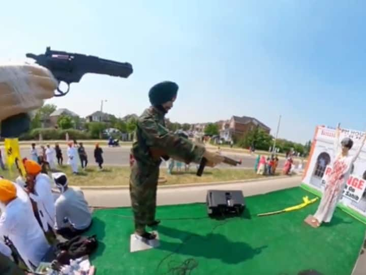 Canada India Former PM Indira Gandhi death celebrated by Khalistan taking out parade on eve of blue star operation viral video Justin Trudeau is calm खालिस्तानियों ने इंदिरा गांधी की हत्या की निकाली झांकी, आखिर क्यों जस्टिन ट्रूडो सरकार ने साध रखी है चुप्पी!