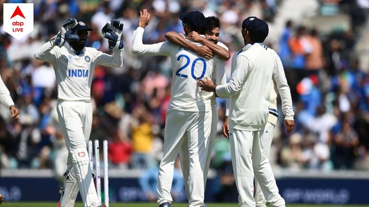 WTC Final Day 2 Lunch: Australia at 422/7 at Lunch at Day 2 against India in WTC Final at Oval WTC Final Day 2 Lunch: ফিরলেন হেড-স্মিথ, প্রথম সেশনে ৯৫ রান খরচ করে ৪ উইকেট তুলে প্রত্যাঘাত ভারতের