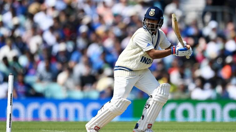 Ajinkya Rahane Test Record Completes 5000 Runs Test Cricket IND vs AUS WTC Final 2023 Ajinkya Rahane Record: অজি বোলারদের দাপটের বিরুদ্ধে রুখে দাঁড়ালেন রাহানে, স্পর্শ করলেন মাইলফলক