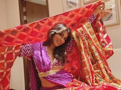 Chitrangda Singh Shares Phulkari Love In A Purple Saree; See