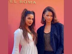 Priyanka Chopra Poses With Zendaya At Rome. Fans Say, 'Black And White Swans'