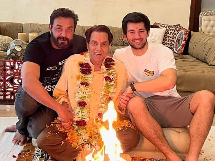 Dharmendra Grandson Karan Deol to marry Drishti Acharya reception on 18th June 2023 पोते करण देओल की शादी के लिए सज गया है धर्मेंद्र का बंगला!  जाने हल्दी, मेहंदी से लेकर वेडिंग वेन्यू तक की सभी डिटेल्स