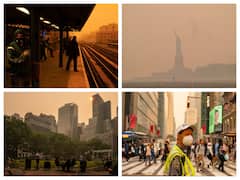 New York City Sky Turns Bright Orange as Smoke From Canadian Wildfires Increase Pollution Levels