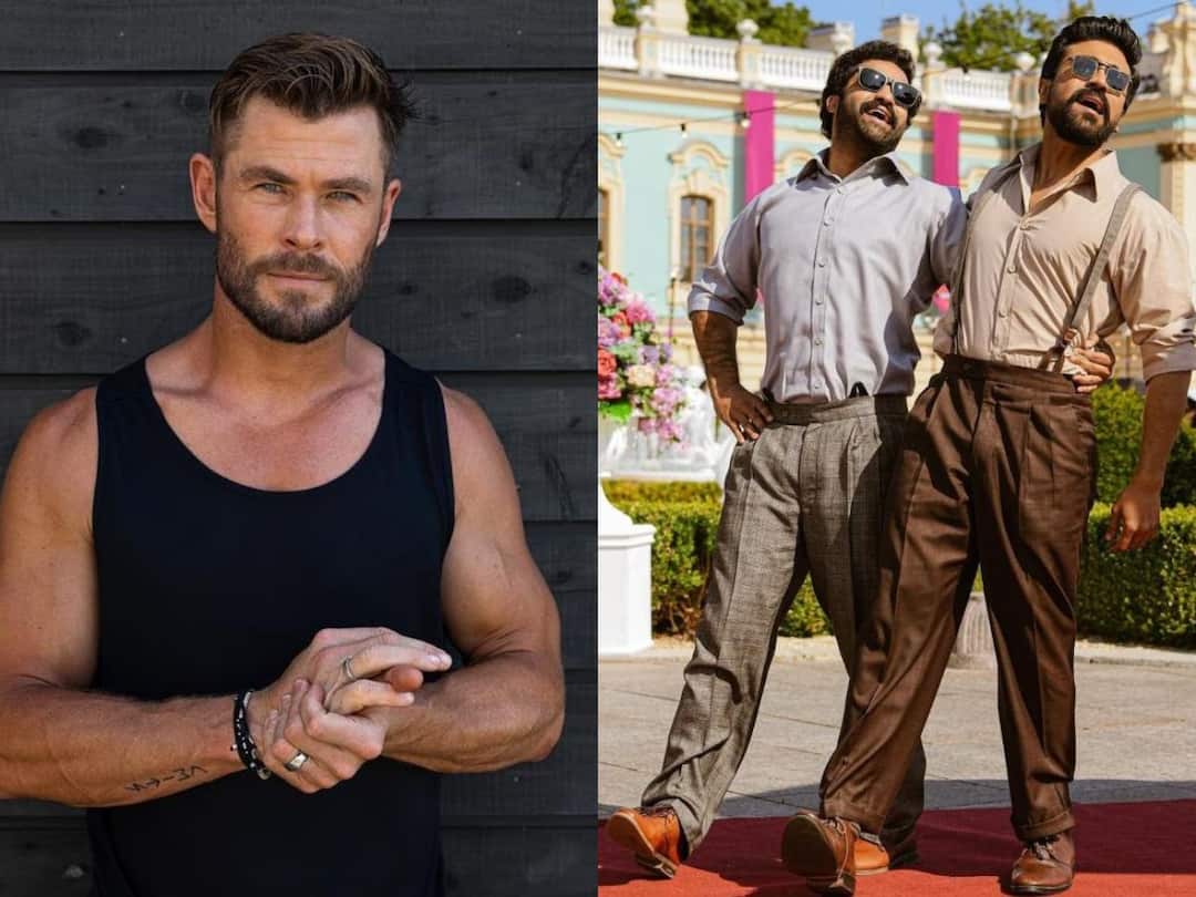 Chris Hemsworth: చెర్రీ, తారక్లతో కలిసి పనిచేయాలని ఉంది - ‘థోర్’ హీరో క్రిస్ హేమ్స్ వెల్లడి, RRRపై ప్రశంసలు Australian Actor Chris Hemsworth says he will be lucky if he gets to work with Ram Charan Jr NTR I just watched RRR and thought Chris Hemsworth: చెర్రీ, తారక్లతో కలిసి పనిచేయాలని ఉంది - ‘థోర్’ హీరో క్రిస్ హేమ్స్ వెల్లడి, RRRపై ప్రశంసలు