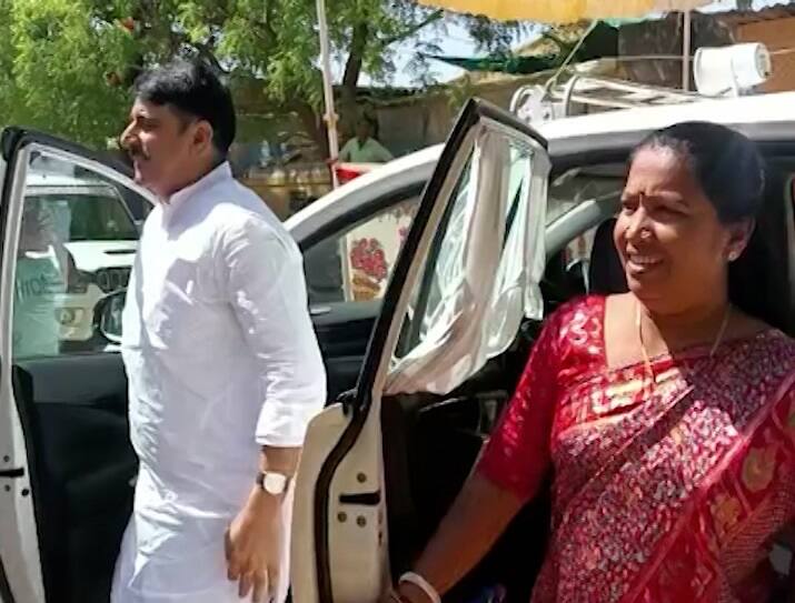 Gujarat Politics and Banaskantha: Congress MLA Geniben Thakor and Shankar Chaudhary meet each other in car Gujarat Politics: શંકર ચૌધરી અને ગેનીબેન ઠાકોર એક જ ગાડીમાંથી ઉતર્યા, ગેનીબેનને લઈ વહેતી થઈ આવી અટકળો