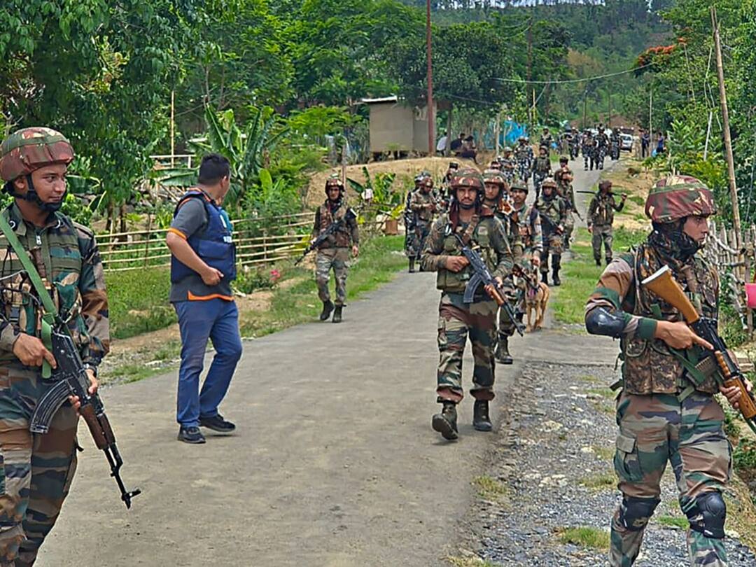 Security Forces Recover 35 Weapons, Warlike Stores In Manipur During Combing Operations Security Forces Recover 35 Weapons, Warlike Stores In Manipur During Combing Operations