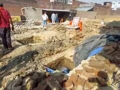 स्टे की जमीन पर पहले तोड़ा गया मंदिर फिर हुआ अवैध निर्माण, मूकदर्शक बनी रही पुलिस, थानेदार पर गिरी गाज