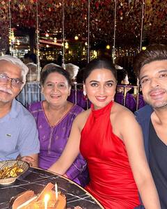 Tejasswi Prakash Shares Birthday Celebrations Pics With Karan Kundrra & Her Family