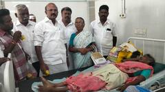 பாப்பிரெட்டிப்பட்டி அருகே சாலை விபத்தில் 11 பேர் காயம் - நேரில் சந்தித்து உதவி செய்த முன்னாள் அமைச்சர்