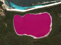 रंग बदलती है ये झील, दिन में गुलाबी तो रात में दिखाई देता है कोई और कलर