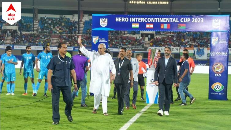 Intercontinental Cup 2023: Odisha CM Naveen Patnaik attends India match at Hero Intercontinental Cup Intercontinental Cup 2023: ওড়িশাকে ভারতের ফুটবল হাব গড়ে তুলব, সুনীলদের ম্যাচ দেখতে এসে ঘোষণা মুখ্যমন্ত্রীর