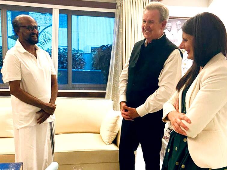 Australian high commissioner Barry O Farrell AO meets Rajinikanth shares photo Rajinikanth: 