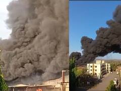 Palghar Fire: पालघर- वाडा तालुक्यातील कुडुसमध्ये भीषण आग; परिसरात धुराचे लोट, आगीचं कारण अद्याप अस्पष्ट