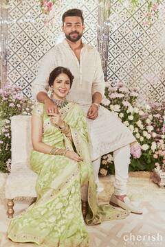 Lavanya Varun Tej : ரீல் ஜோடி இப்போ ரியல் ஜோடி ஆயாச்சு.. ஜோராக நடந்த லாவண்யா - வருண் தேஜ் நிச்சயம்!