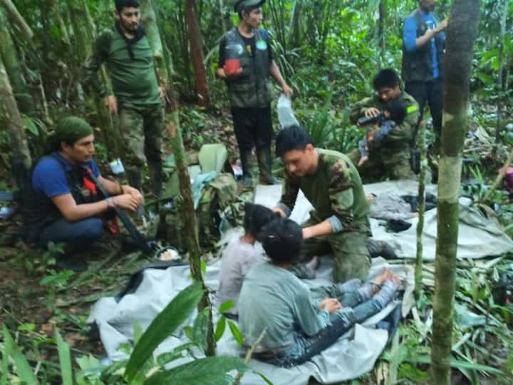 Colombia’s army began the search for the group of four siblings, aged 13, 9, 4 and 11 months, after they weren’t found at the site of the crash.