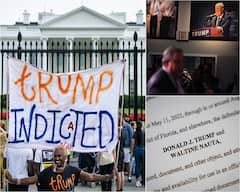 Protesters Rally Outside White House After Donald Trump Indicted In Secret Files Case. In Pics