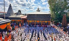 Ashadhi wari 2023 :  विठुरायाचा गजर, टाळ, मृदुंग संग वारकरी दंग; देहूत जमला वैष्णवांचा मेळा