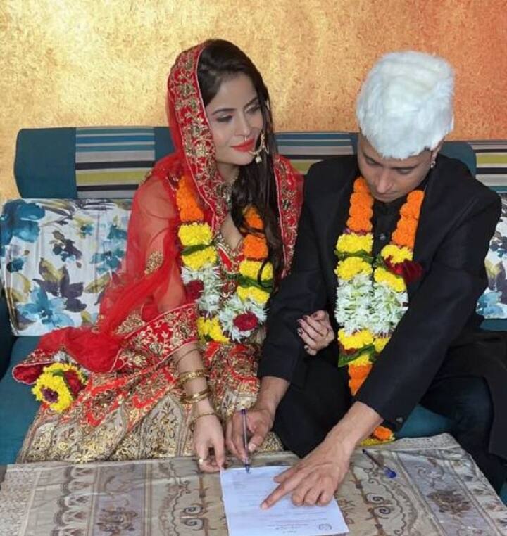 નવવિવાહિત કપલની તસવીરો સોશિયલ મીડિયા પર વાયરલ થઈ રહી છે.