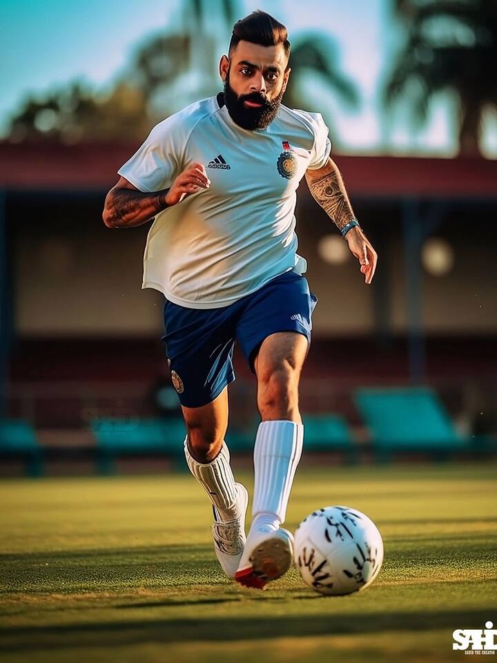 ఫుట్ బాలర్ విరాట్ కోహ్లీ