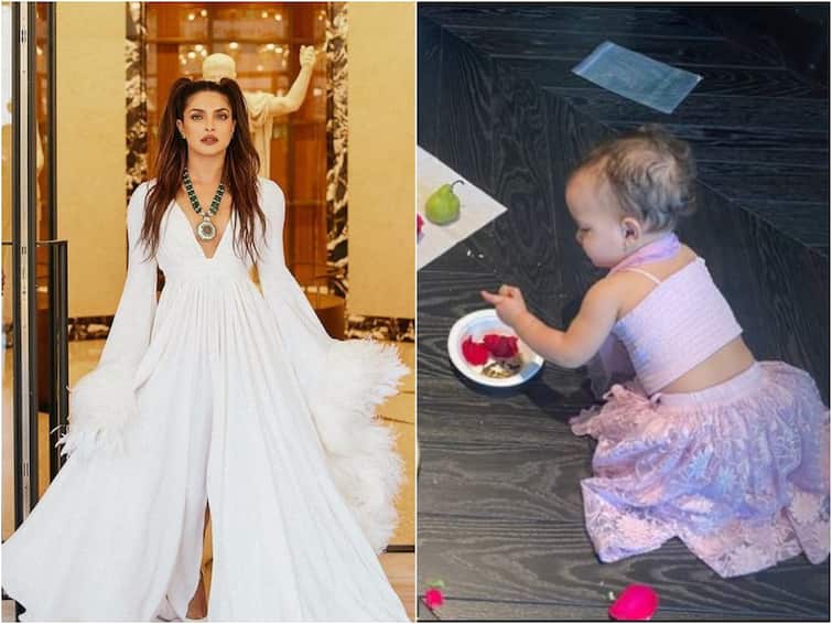 Priyanka Chopra's Daughter Malti Marie Chopra Jonas Wears Lehenga In New Instagram Stories, See Pics Priyanka Chopra's Daughter Malti Wears Lehenga, Actor Shares Adorable Pictures
