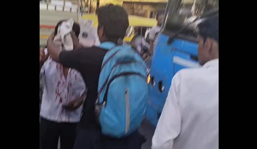 Surat: bus conductor dadagiri on bus passengers in surat, passengers injured Surat: કન્ડક્ટરની દાદાગીરી, બસના યાત્રીનું માથુ ફોડી નાંખ્યુ, યાત્રી લોહીલુહાણ