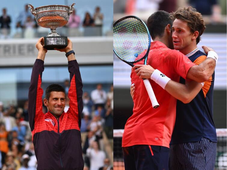 French Open 2023 Winner Novak Djokovic beats Casper Ruud to win French Open men's singles final French Open 2023 Winner: జోకర్ కాదు, టెన్నిస్ రారాజు నొవాక్ జకోవిచ్ - 23వ గ్రాండ్ స్లామ్ తో సరికొత్త చరిత్ర