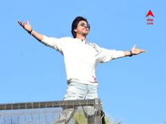 Shah Rukh Khan: দুই বাহু ছড়িয়ে 'মন্নত'-এর ব্যালকনিতে শাহরুখ, পা মেলালেন 'ঝুমে জো পাঠান' গানের হুকস্টেপে