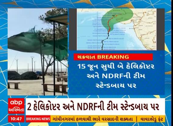 Cyclone Updates| રાજકોટમાં વાવાઝોડાને લઈને બે હેલિકોપ્ટર સ્ટેન્ડબાય, જુઓ શું છે તૈયારીઓ?