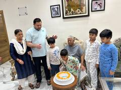Ex-Bihar CM Lalu Yadav Celebrates 76th Birthday With Family In Patna As Wishes Pour In — SEE PICS