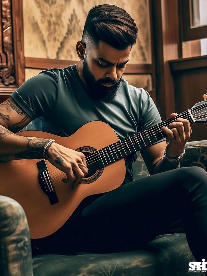 గిటారిస్టుగా విరాట్ కోహ్లీ