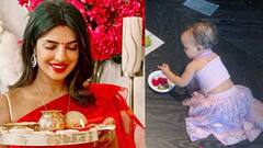 'দেশি গার্ল' প্রিয়ঙ্কা না কন্যা মালতী? লেহঙ্গায় তাক লাগাচ্ছে একরত্তি