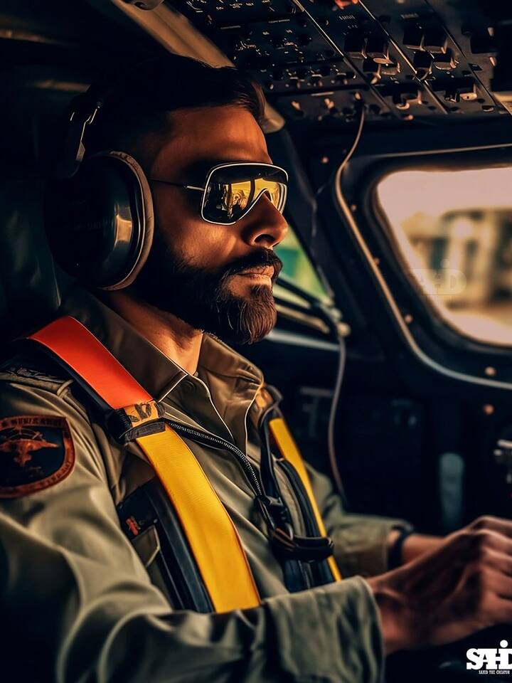 పైలట్ గా విరాట్ కోహ్లీ