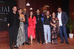 The Trial: रेड ड्रेस, गोल्डन हील्स में दिखा काजोल का ग्लैमरस लुक, मोनोक्रोम आउटफिट में पहुंचीं कुबरा सैट