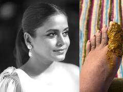 Hemangi Kavi: 'मन धागा धागा’ मालिकेच्या सेटवर हेमांगी कवीला झाली दुखापत; फोटो केला शेअर