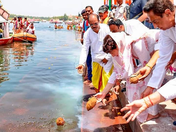 Congress General Secretary Priyanka Gandhi Jabalpur Visit Narmada Pooja BJP Slams Congress Over Narmada Aarti Priyanka Gandhi In Jabalpur: 'प्रियंका गांधी कैमरा देखकर पूजा नहीं करतीं', बीजेपी के आरोपों पर बोले कांग्रेस सांसद प्रमोद तिवारी