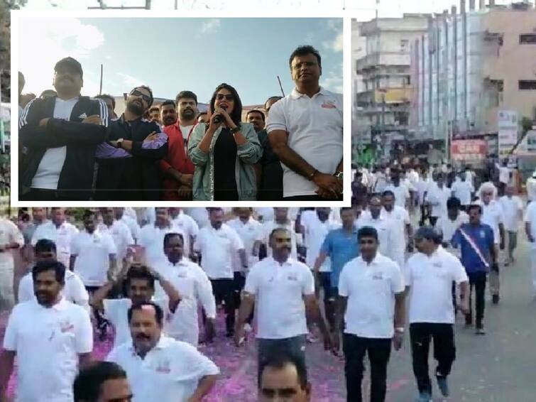 Telangana Formation Day Celebrations 2k And 5k Run Conducted in State Wide పోలీసు శాఖ ఆధ్వర్యంలో ఉత్సాహంగా తెలంగాణ రన్ - పాల్గొన్న సినీ, రాజకీయ ప్రముఖులు