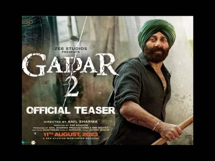 Gadar 2 Teaser Out Gadar two teaser sunny deol as tara singh Ameesha Patel Anil Sharma Utkarsh Sharma India Pakistan Gadar 2 Teaser Out : 'दामाद है वो पाकिस्तान का उसे टीका लगाओ वरना..'; सनी देओलच्या 'गदर 2'चा धमाकेदार टीझर आऊट