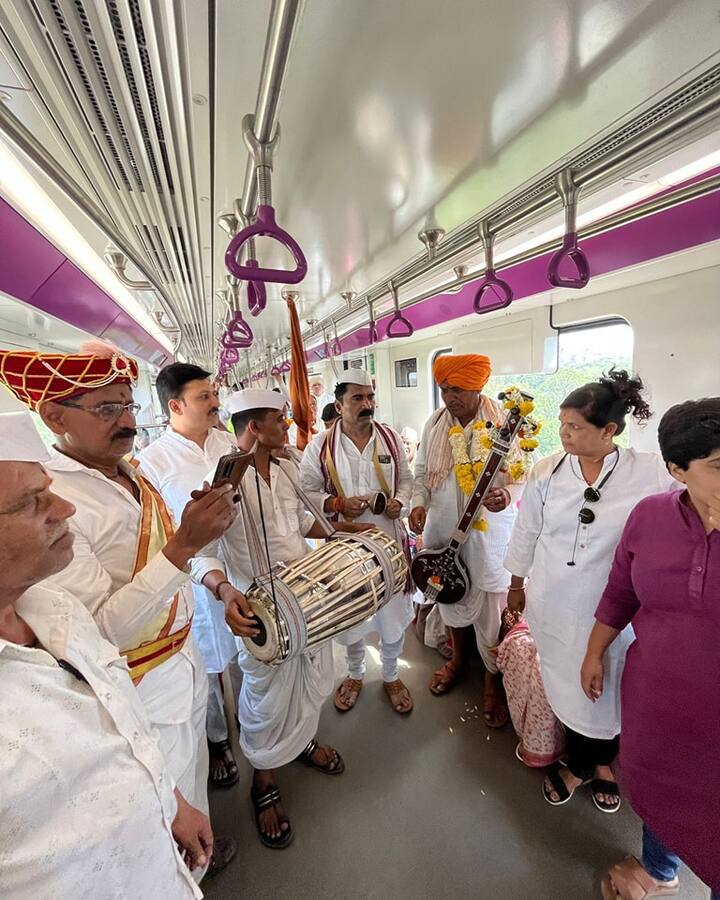 टाळ मृदुंग वाजवून भजनही केलं.